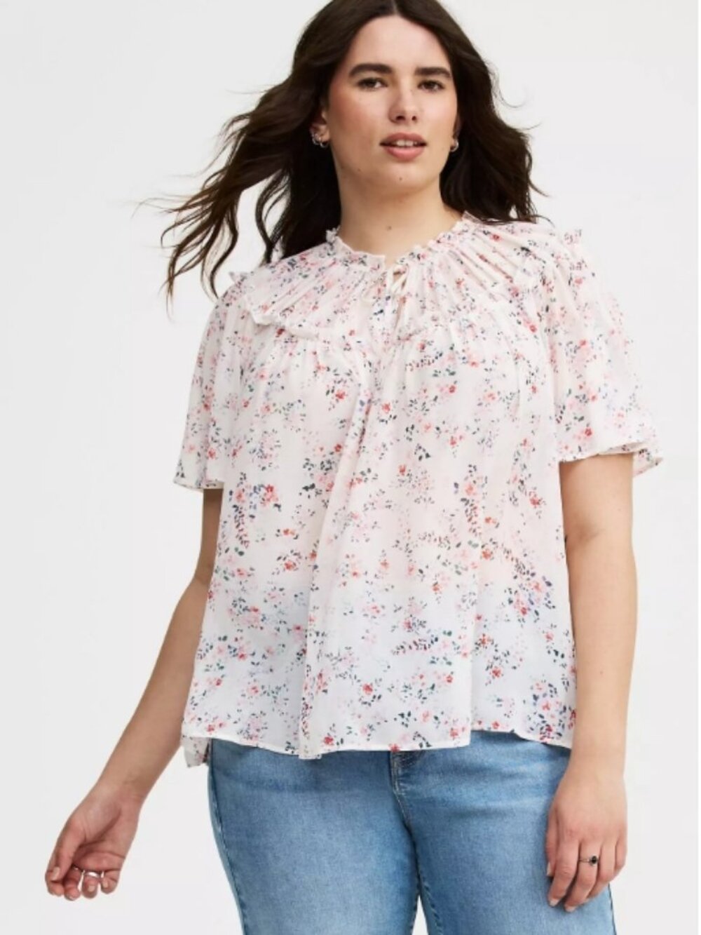 Tie-Neck Blouse- Torrid